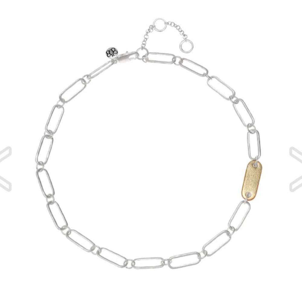 Bella Uno Paperclip Recycled Necklace